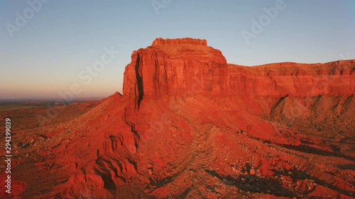 Aerial view of Monument Valley photo