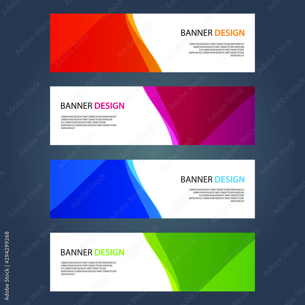 Vector Abstract design banner web template