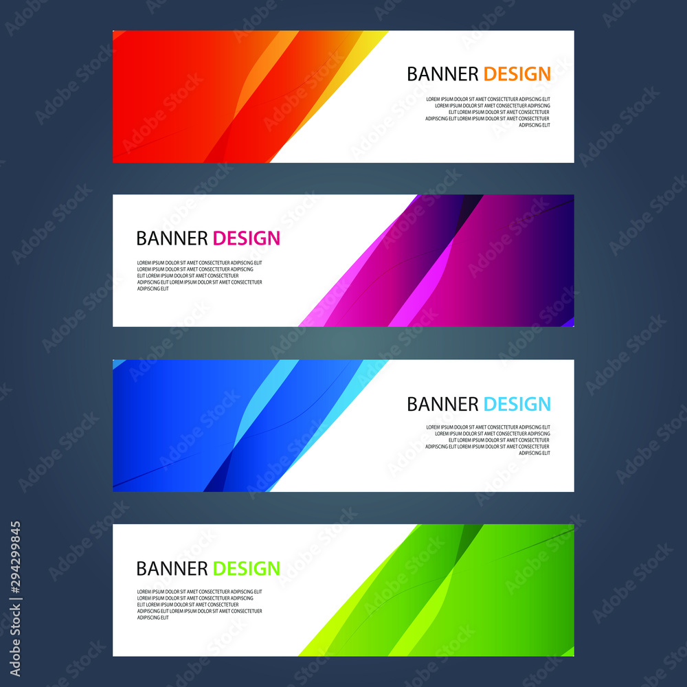Fototapeta premium Vector Abstract design banner web template