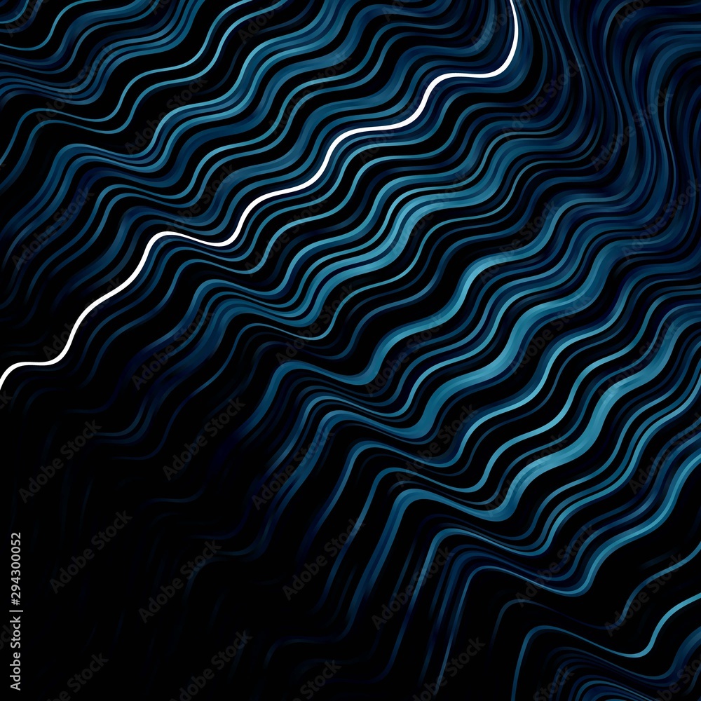 Dark BLUE vector background with bows. Abstract illustration with bandy gradient lines. Pattern for websites, landing pages. Dark BLUE vector background with bows. Abstract illustration with bandy gradient lines. Pattern for websites, landing pages.
