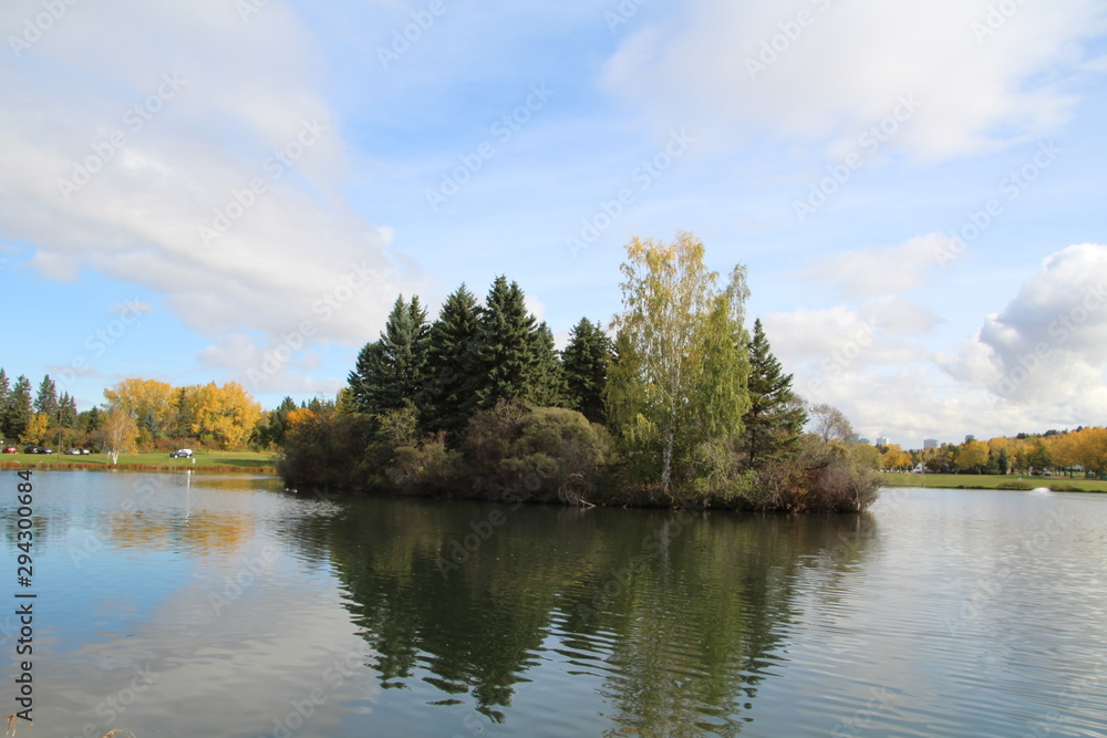 The Island In The Lake, William Hawrelak Park, Edmonton, Alberta