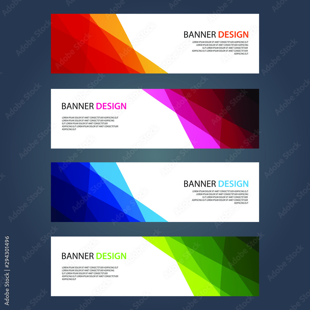 Fototapeta premium Vector Abstract design banner web template