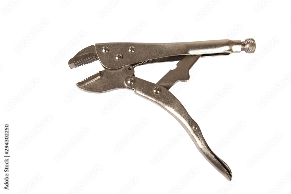 Parrot pliers lay on a white background. Parrot pliers lay on a white background.