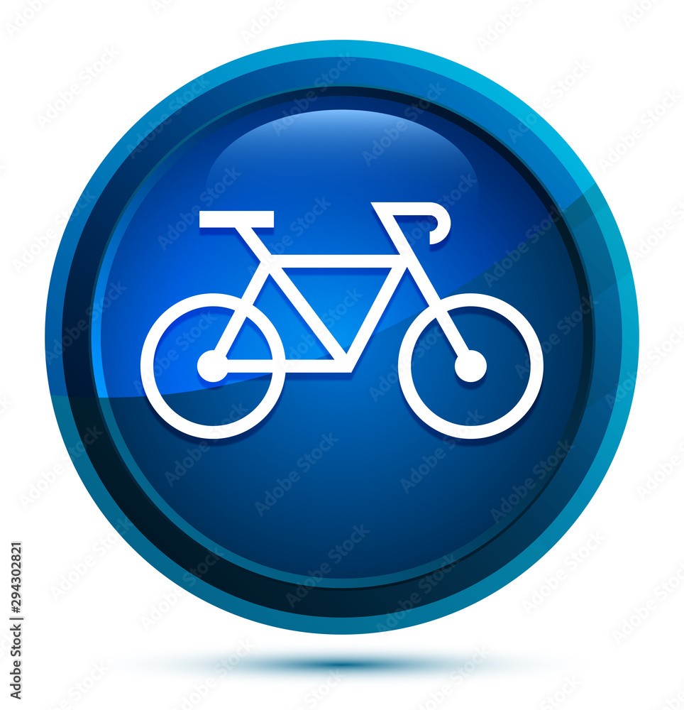 Bicycle icon elegant blue round button illustration Bicycle icon elegant blue round button illustration