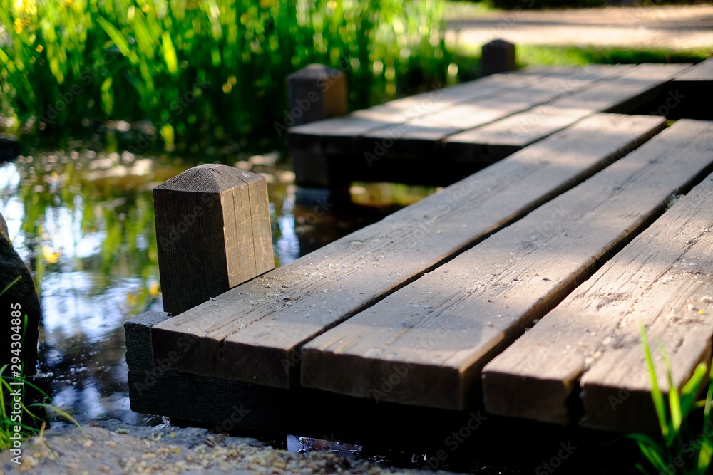 Fototapeta premium Walking over water