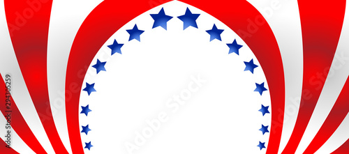 USA flag in style vector