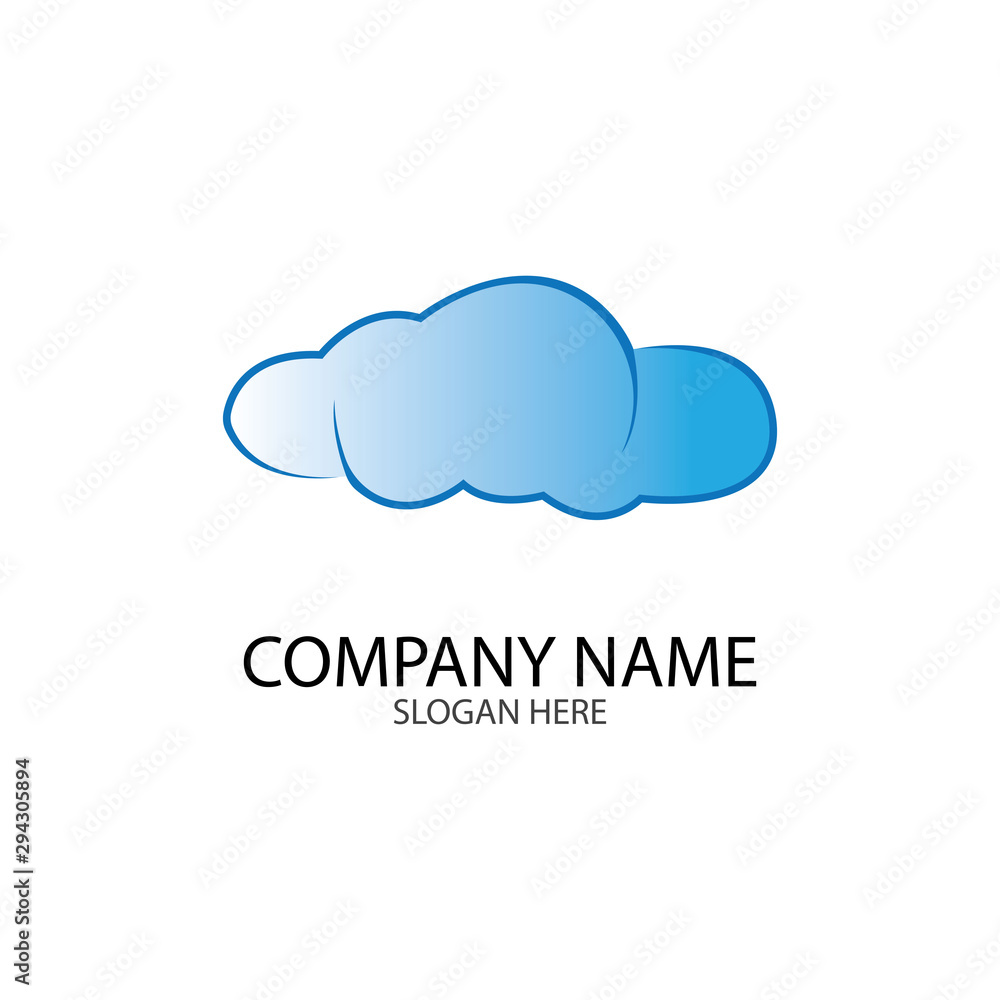Cloud template vector Cloud template vector