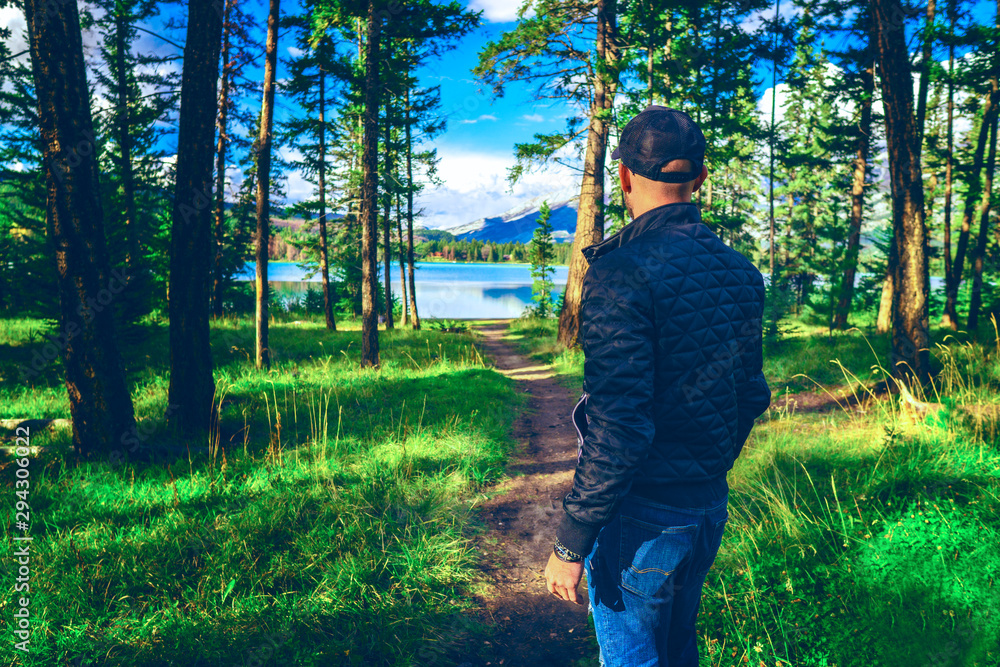 Young Man In The Forest Young Man In The Forest
