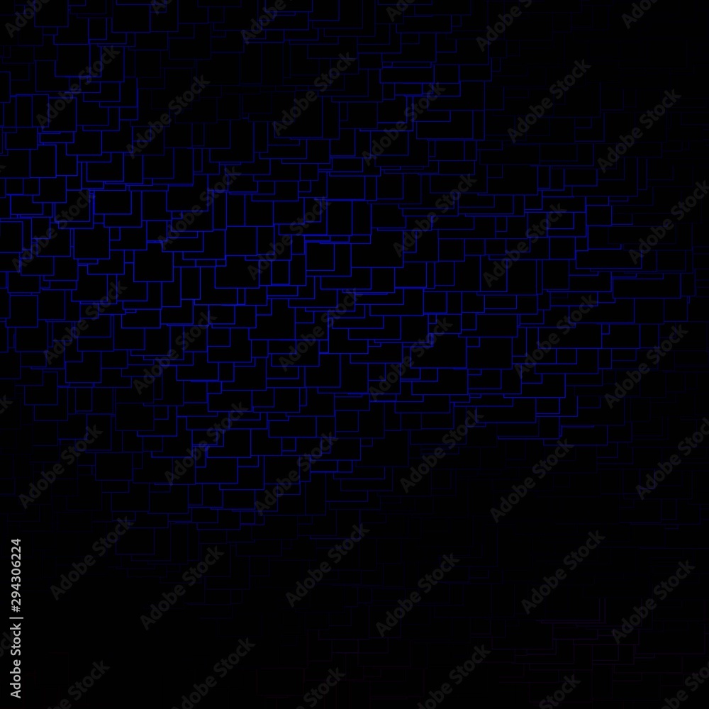 Obraz premium Dark BLUE vector backdrop with rectangles. New abstract illustration with rectangular shapes. Design for your business promotion.