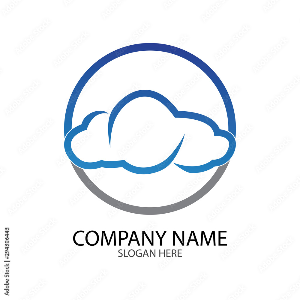 Cloud template vector Cloud template vector