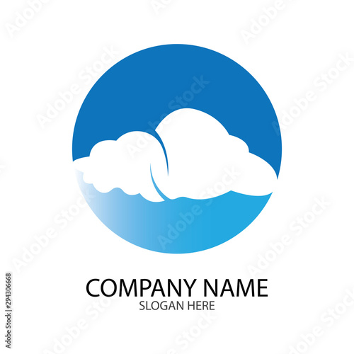 Cloud template vector