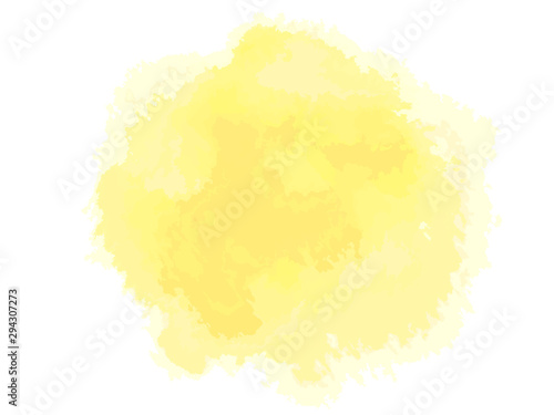 Colorful digital watercolor spot on isolated white background. Colored aquarelle sample. Hand drawn watercolour splotch