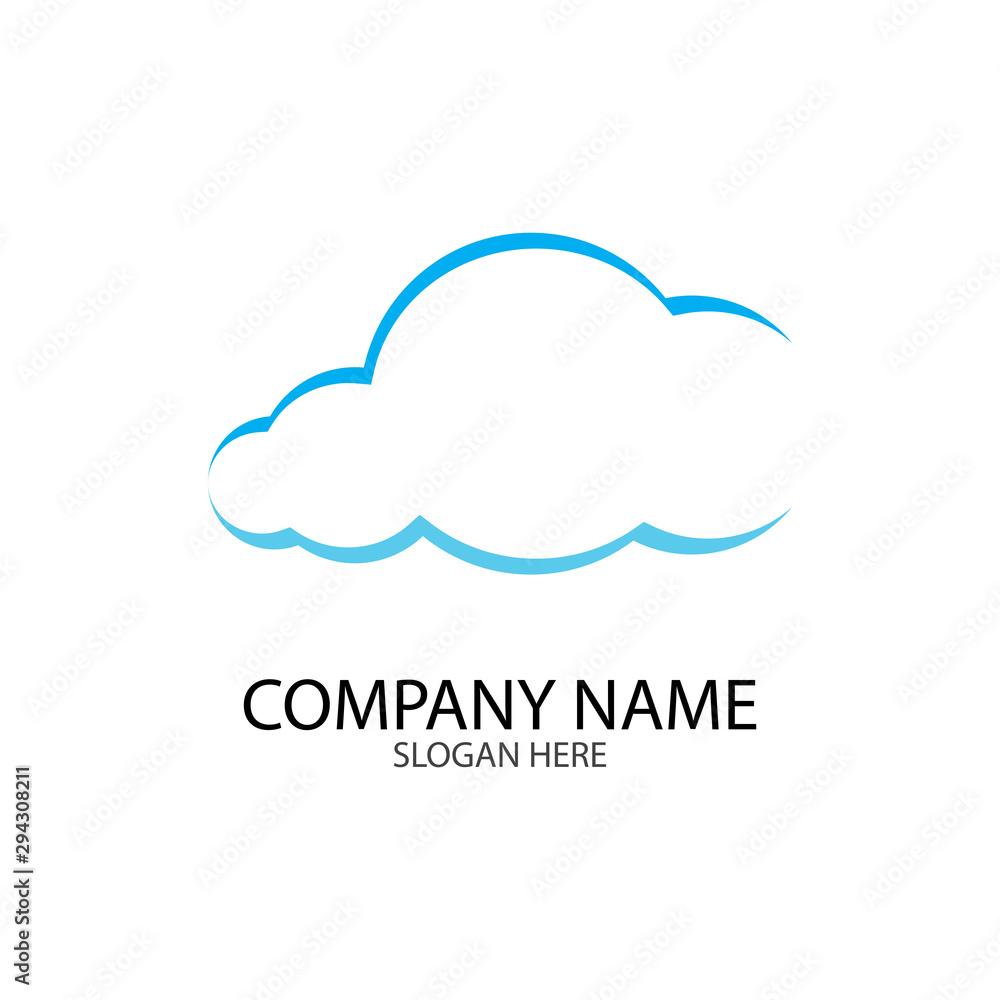 Cloud template vector Cloud template vector