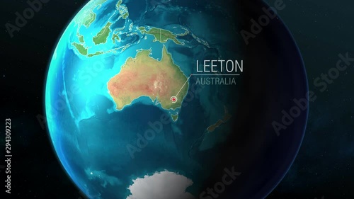  Australia - Leeton - Zooming from space to earth photo