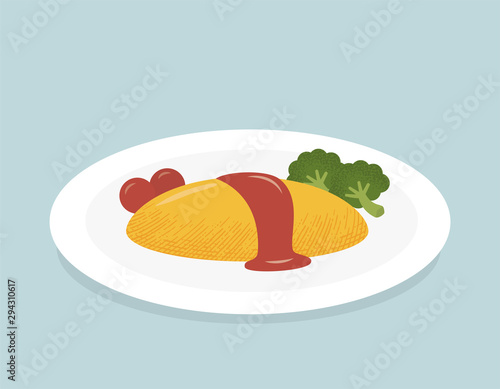Omelette rice