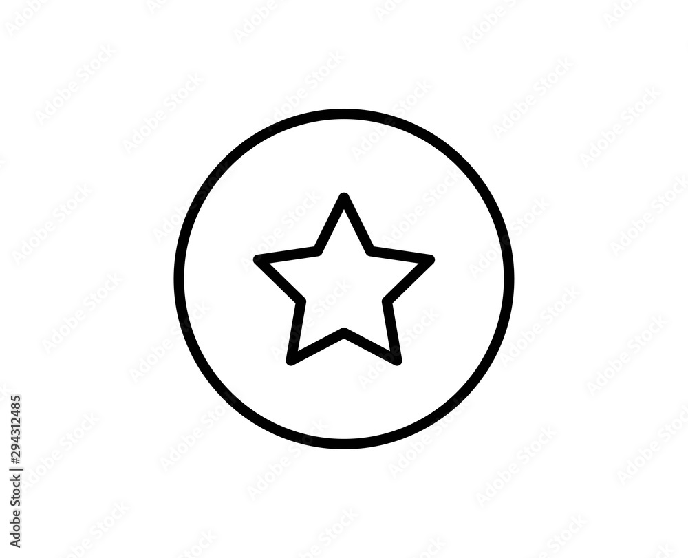 Star line icon Star line icon