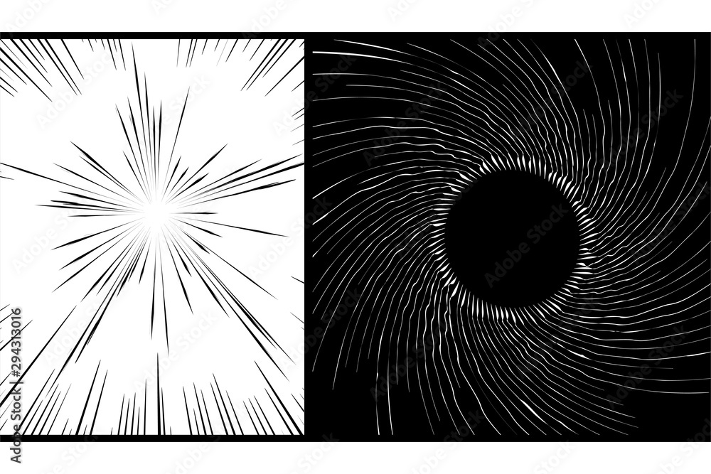 Naklejka premium Manga universe effect