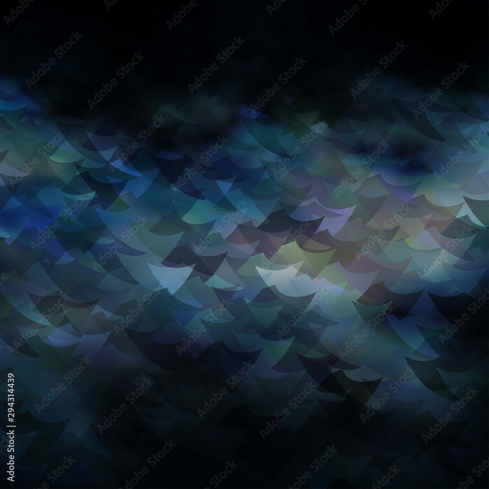 Obraz premium Dark BLUE vector template with crystals, squares.