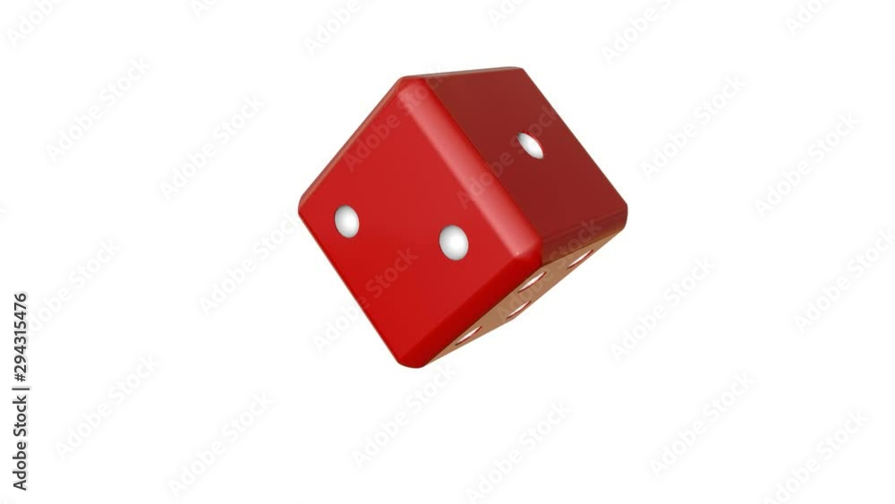 red dice spinning on a white background. 3d rendering red dice spinning on a white background. 3d rendering