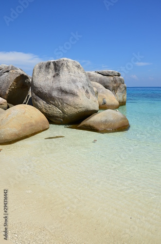 The beach and sea in Malaysia