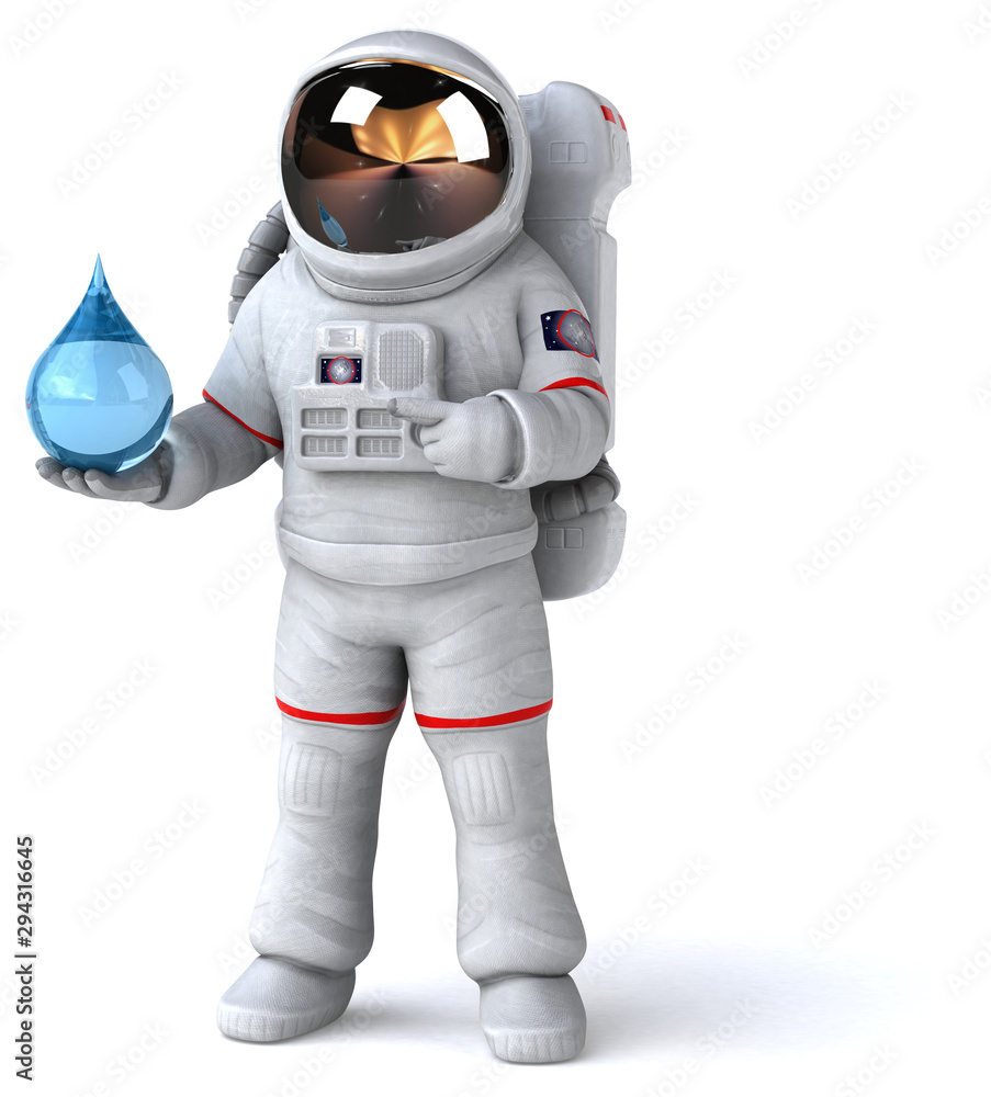Fun astronaut - 3D Illustration Fun astronaut - 3D Illustration