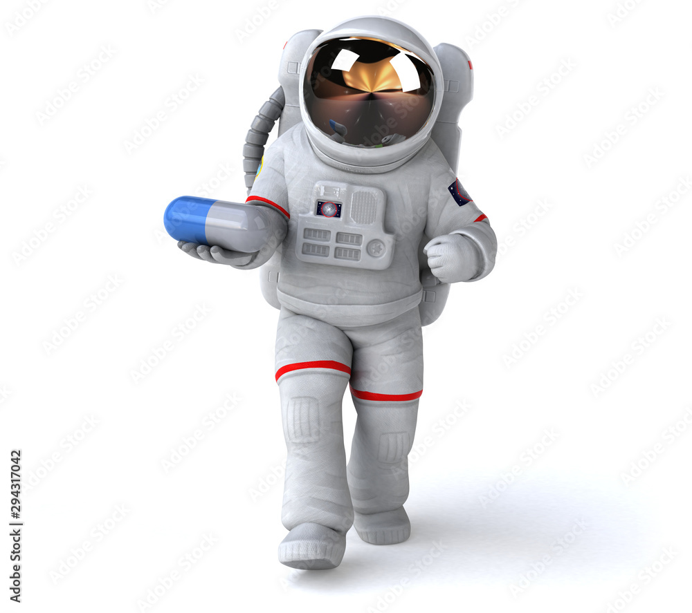 Fun astronaut - 3D Illustration Fun astronaut - 3D Illustration