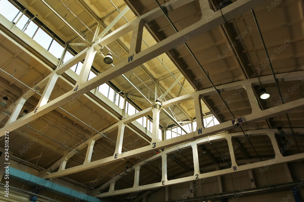 Industrial ceiling of a warehouse / plant /factory