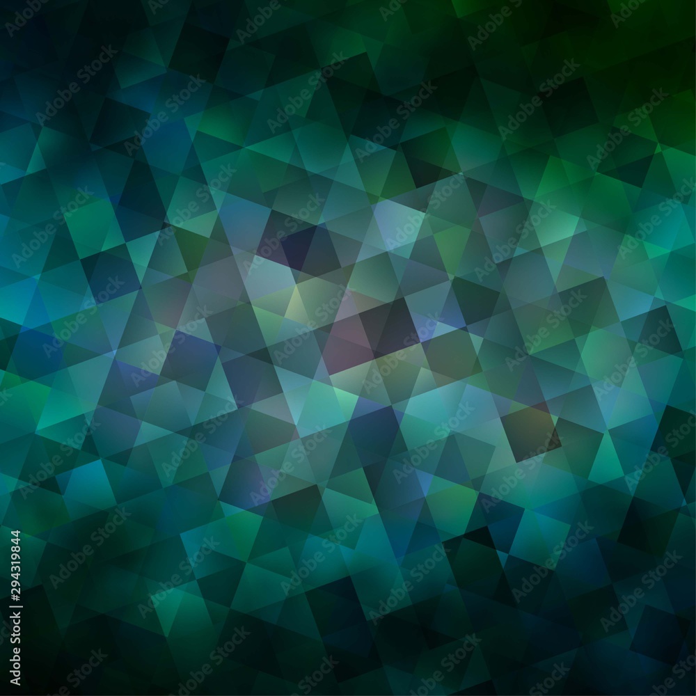 Light Blue, Green vector background with triangles, cubes. Light Blue, Green vector background with triangles, cubes.