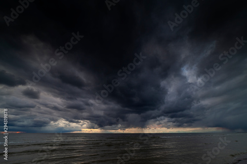 Dark clouds over Baltic sea. © Janis Smits