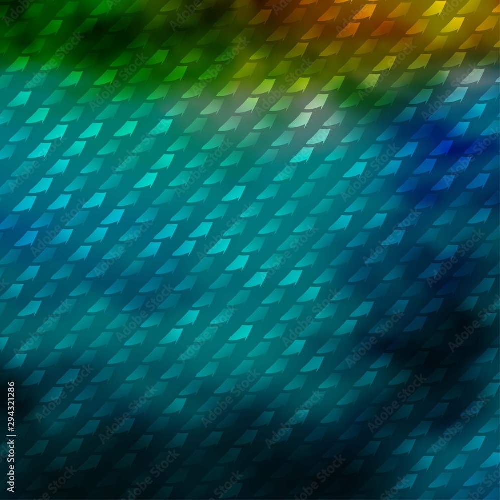 Light Blue, Green vector backdrop with rectangles.