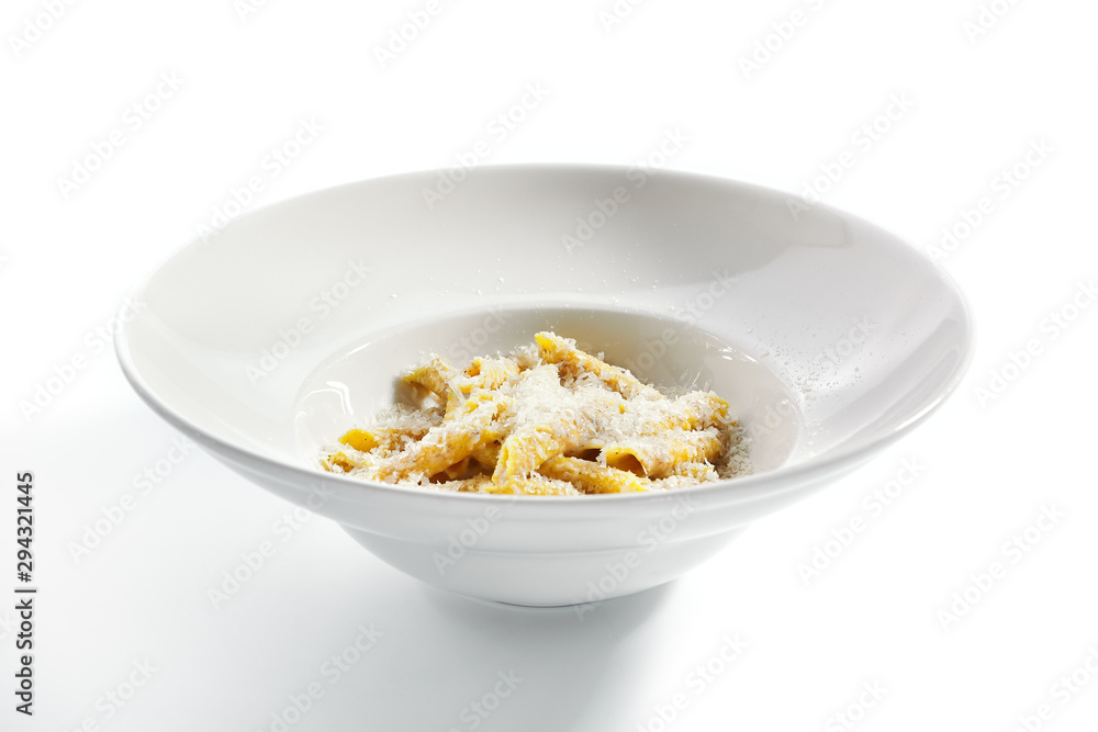 Delicious penne with cheese and truffle oil Delicious penne with cheese and truffle oil