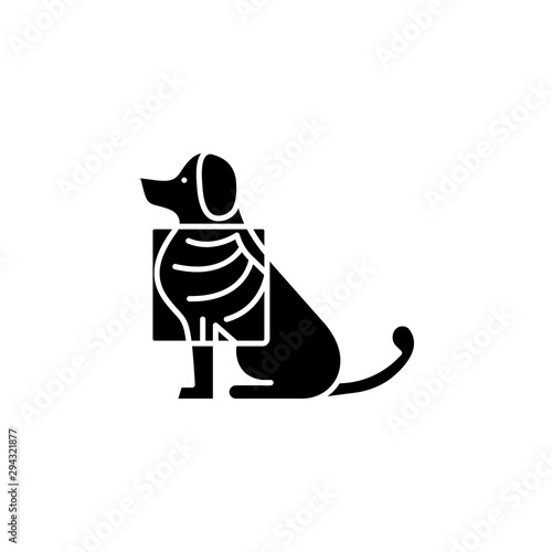Dog, x-ray icon. Simple glyph, flat vector of petshop icons for ui and ux, website or mobile application