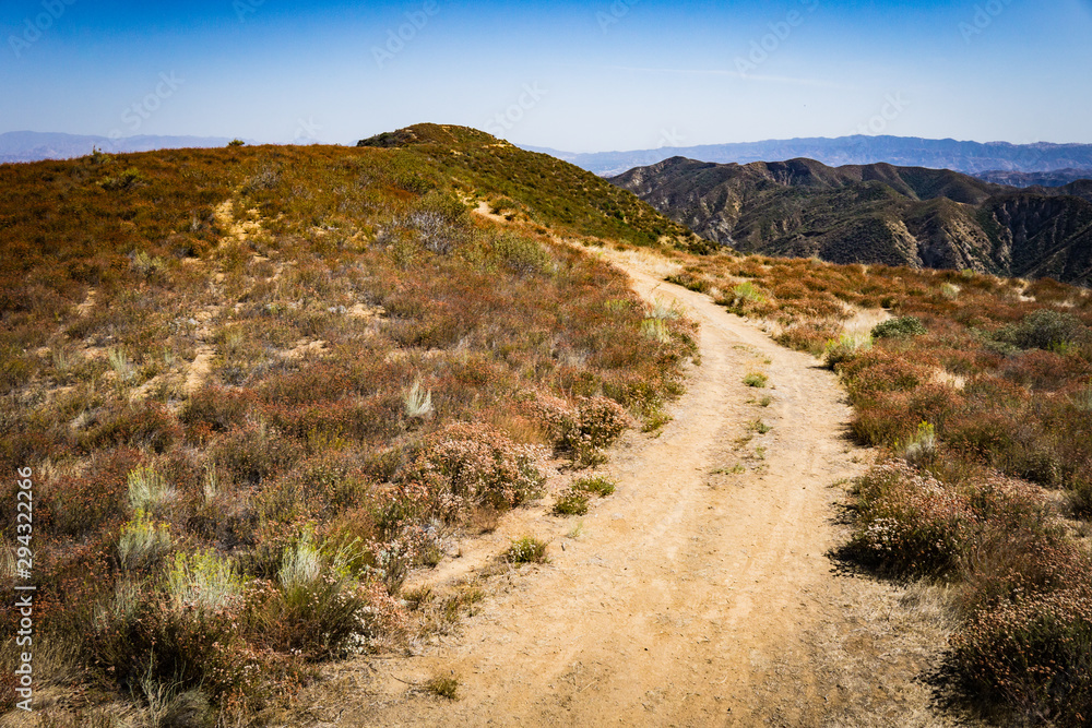 Dirt Road in Southern California Hills