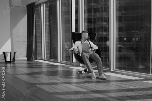 Wallpaper Mural Handsome man. Sexy body. Home and job. Torontodigital.ca