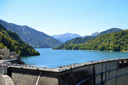 Kurobe Dam lake and mountains in the northern Japan Alps © KnoB