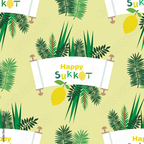 Happy sukkot pattern1