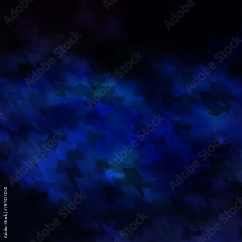 Dark BLUE vector pattern in square style.