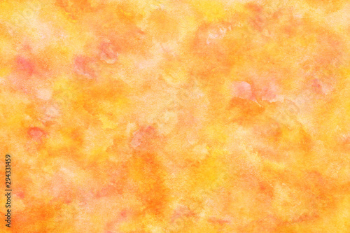 水彩 テクスチャ 秋 オレンジ 背景