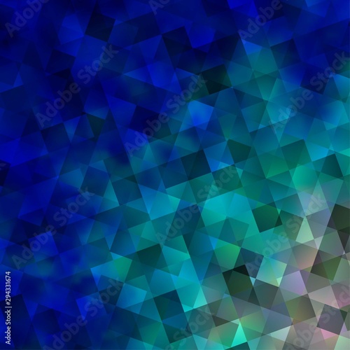 Dark BLUE vector layout with rectangles, triangles.