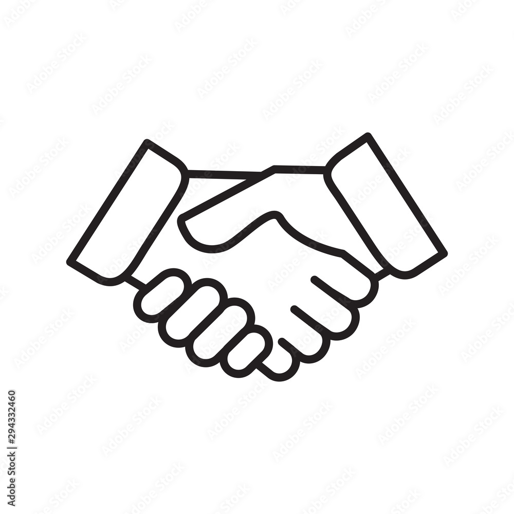 Handshake icon vector design template Handshake icon vector design template