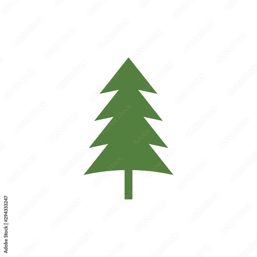 Cedar tree graphic design template vector isolated Cedar tree graphic design template vector isolated