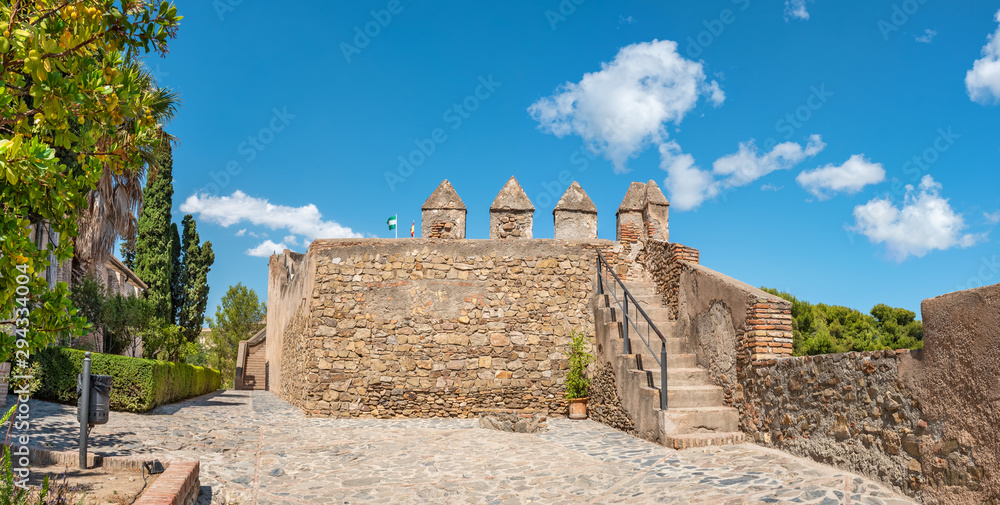 Gibralfaro Castle in Malaga. Andalusia, Spain