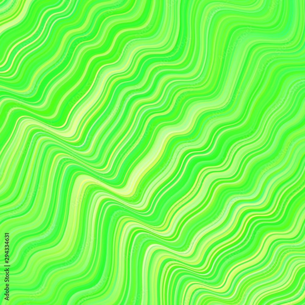 Light Green vector template with curved lines. Light Green vector template with curved lines.