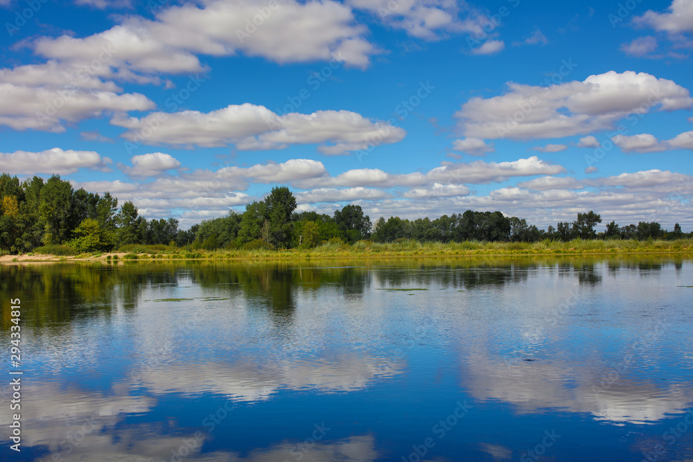 on the banks of the Loire river