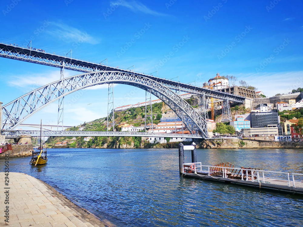 Naklejka premium bridge over river Porto