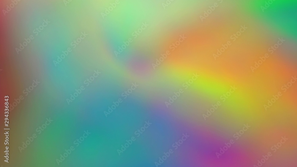 Blurry green yellow orange red purple blue. Rainbow color gradient. Abstract blurred background