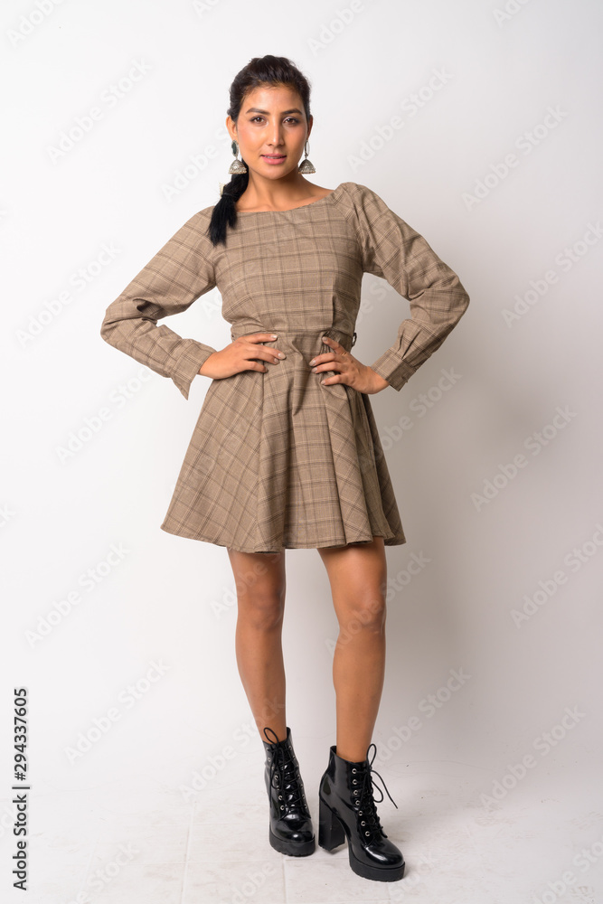 Full body shot of young beautiful Persian woman Full body shot of young beautiful Persian woman