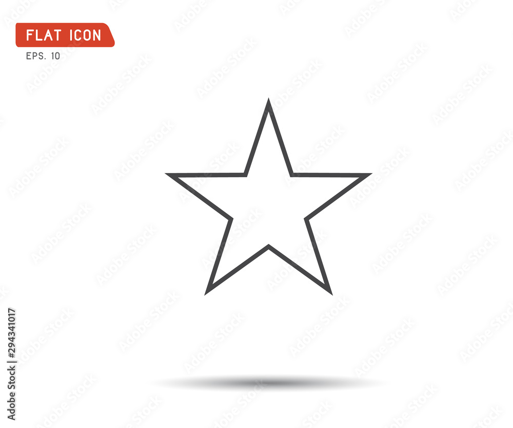 Obraz premium Clasic star Icon Vector, logo flat eps, illustration