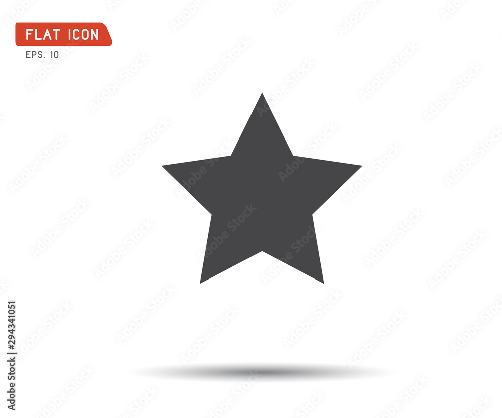 Obraz premium Clasic star Icon Vector, logo flat eps, illustration