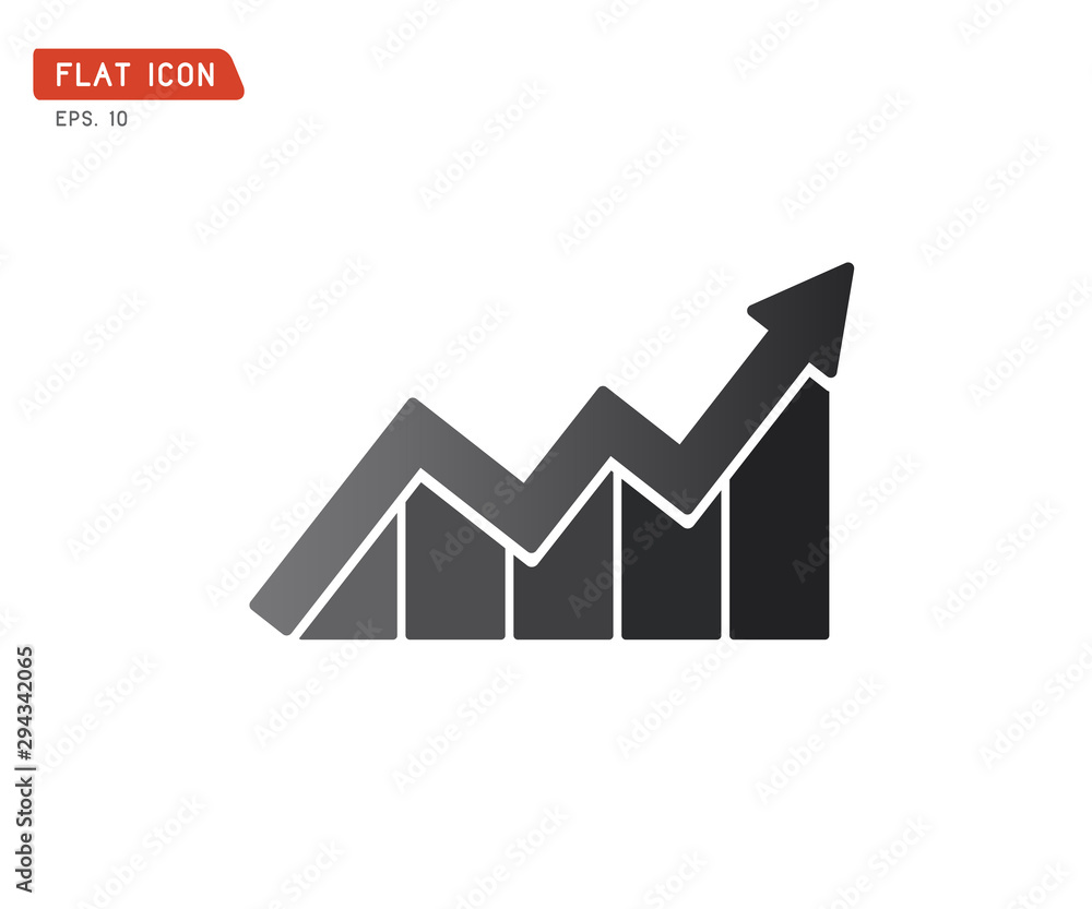 Business graph Icon Vector, logo eps illustration Business graph Icon Vector, logo eps illustration